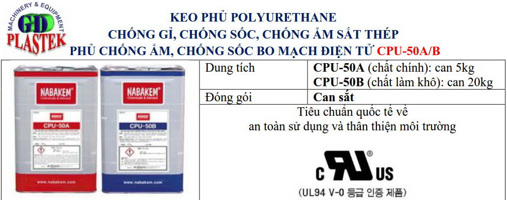 Keo phủ 2 thành phần chống ẩm chống sốc bo mạch điện tử gdplastek.com
